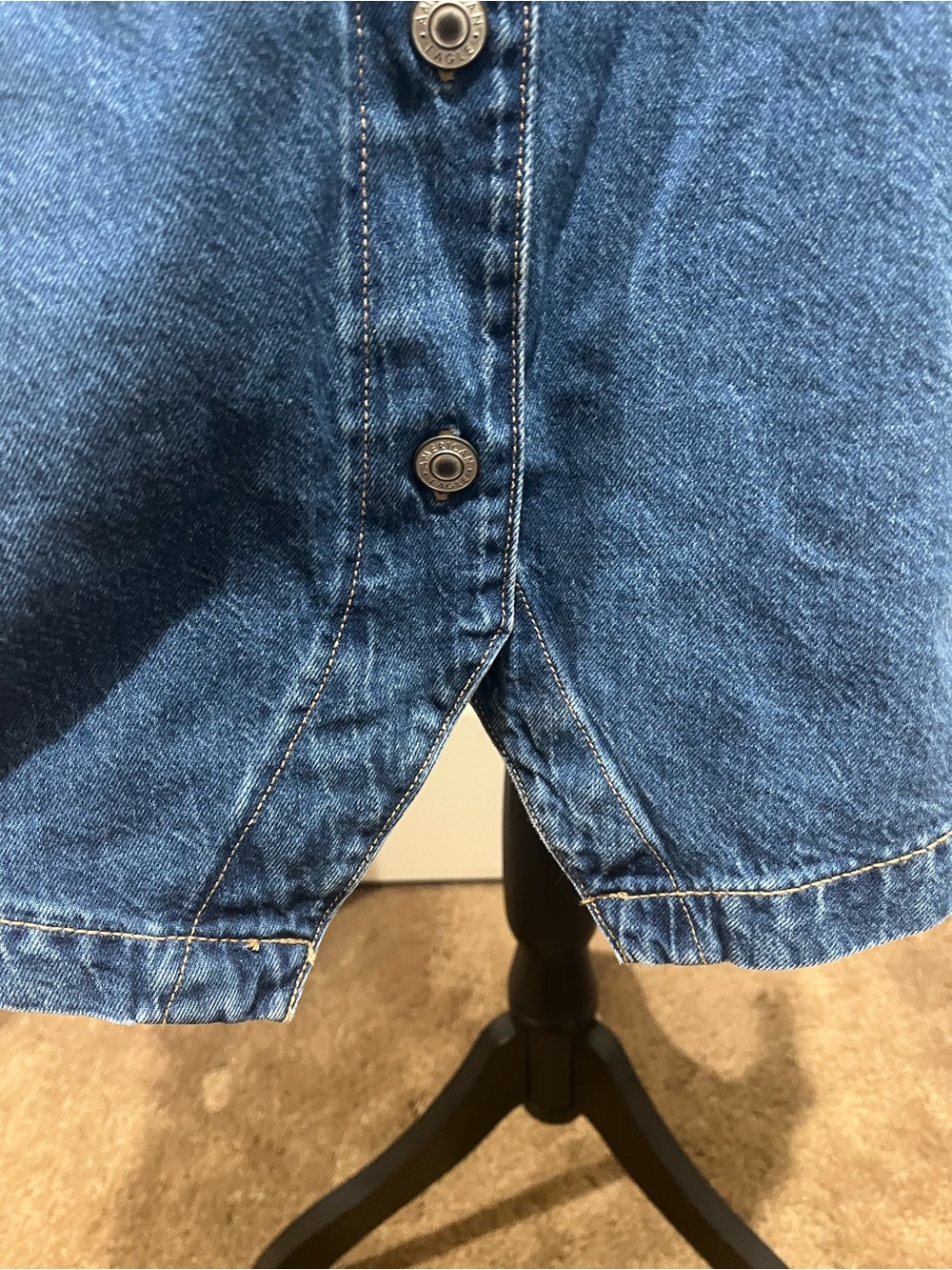 AMERICAN EAGLE DENIM JUMPER DRESS - Picture 8 of 11